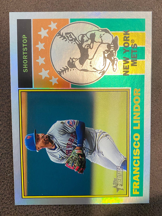 Francisco Lindor - 2025 Topps Heritage - Player Icon Holographic - Mets