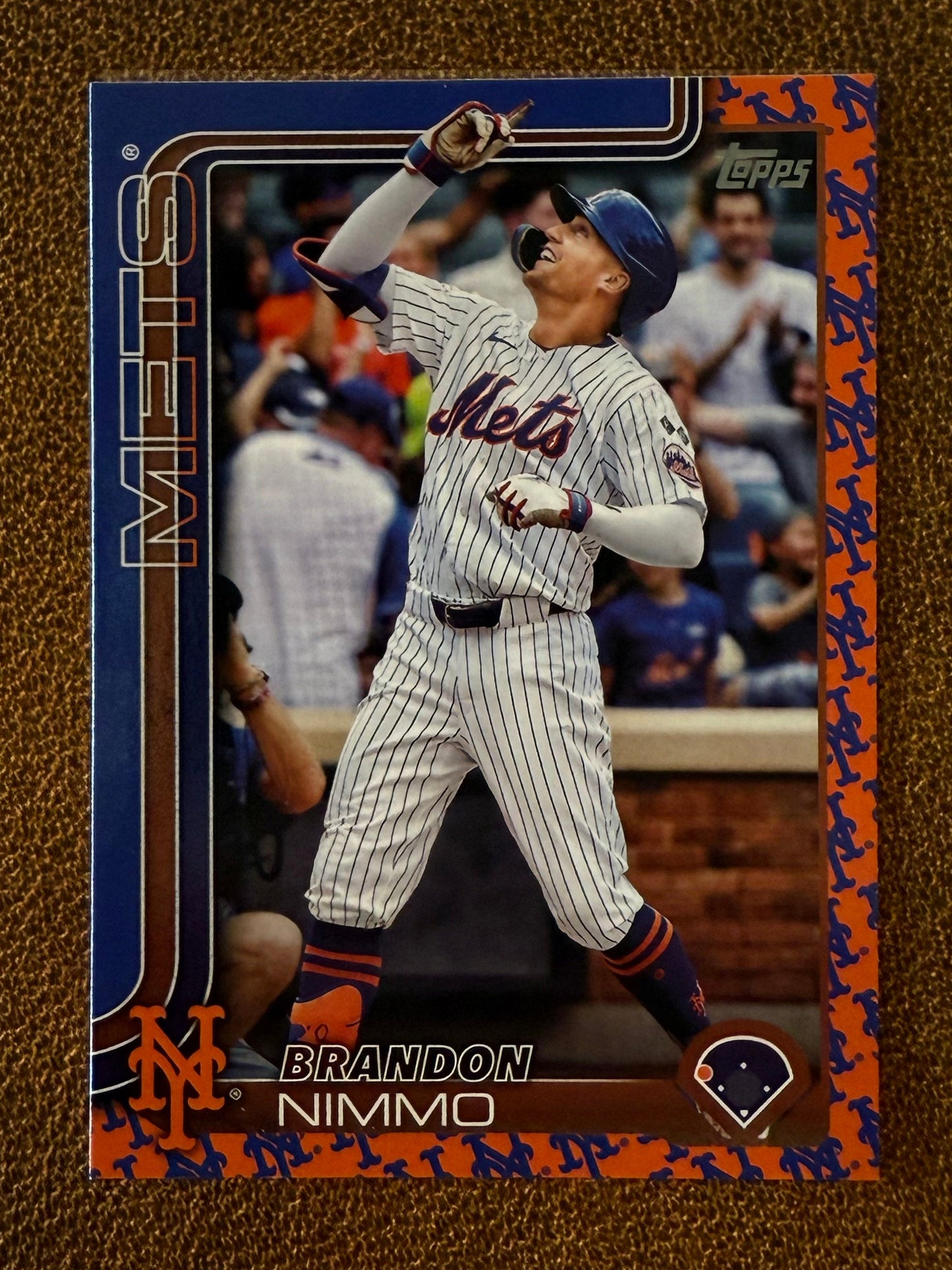 Brandon Nimmo - 2025 Topps Series 1 - Team Border SP - Mets