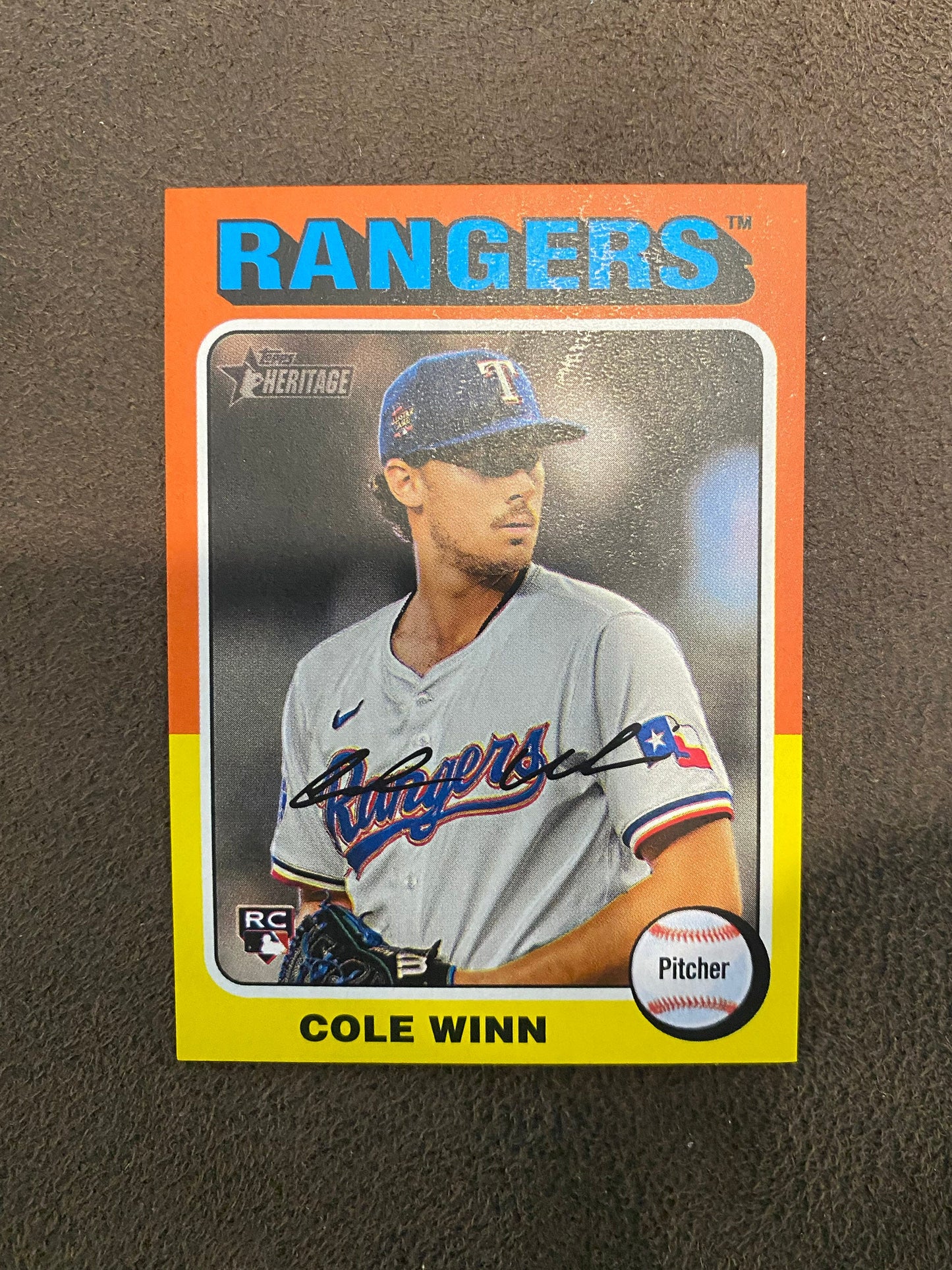 Cole Winn - 2024 Topps Heritage High Number - Mini - Rangers