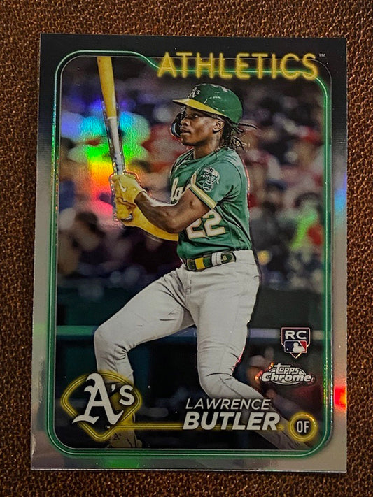 Lawrence Butler - 2024 Topps Chrome - Rookie Refractor - Athletics
