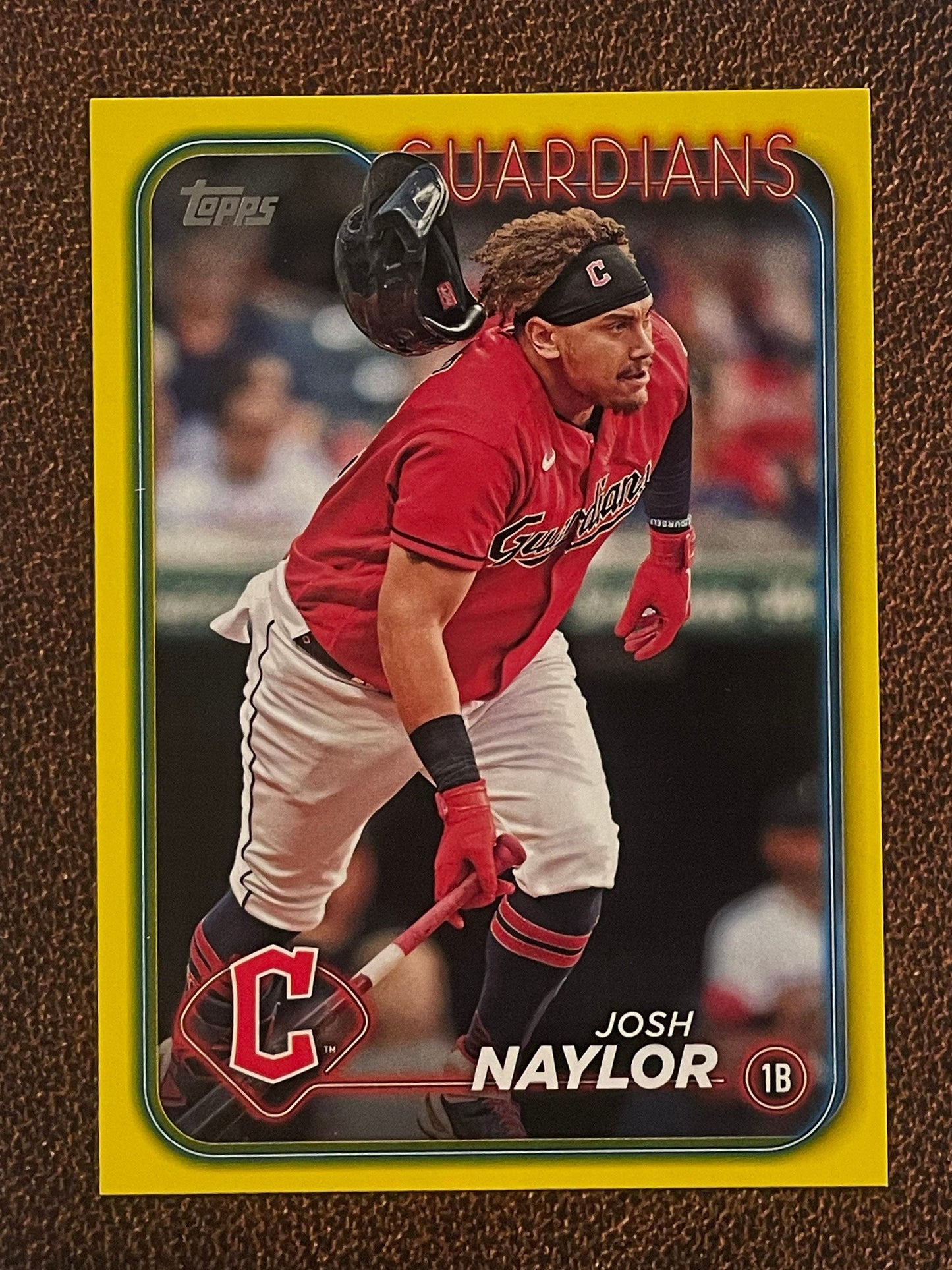 Josh Naylor - 2024 Topps Series 1 - Yellow Parallel - Guardians