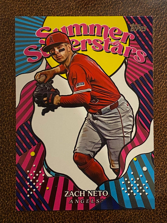 Zach Neto - 2025 Topps Series 2 - Summer Superstars Insert - Angels