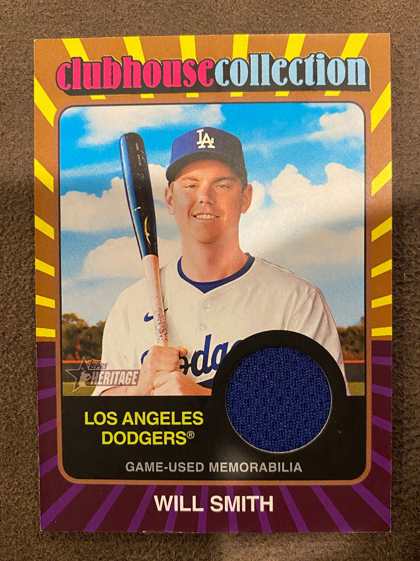 Will Smith - 2024 Topps Heritage High Number - Clubhouse Collection /99 - Dodgers