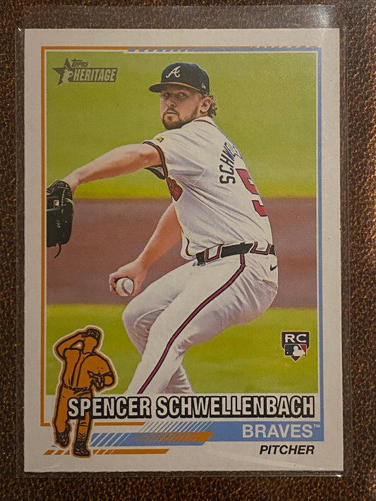 Spencer Schwellenbach - 2025 Topps Heritage - Redefined Inserts - Braves
