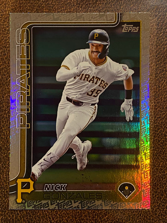 Nick Gonzales - 2025 Topps Series 2 - Fanatics Exclusive Topps Foil Border - Pirates