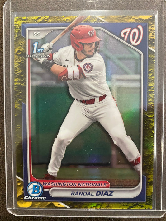 Randal Diaz - 2024 Bowman - Yellow /75 - Nationals