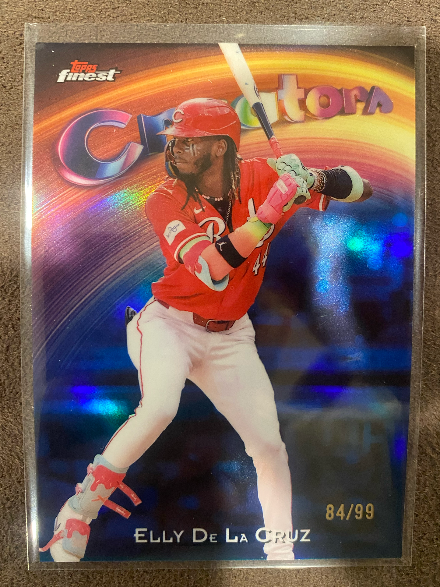 Elly De La Cruz - 2025 Topps Finest - Creators Insert BLUE /99 - Reds