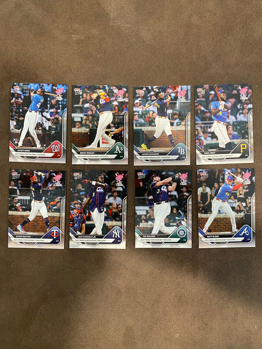 Home Run Derby (Complete Set) - 2025 Topps Now - 9 Card Set (PR: 3,816) -