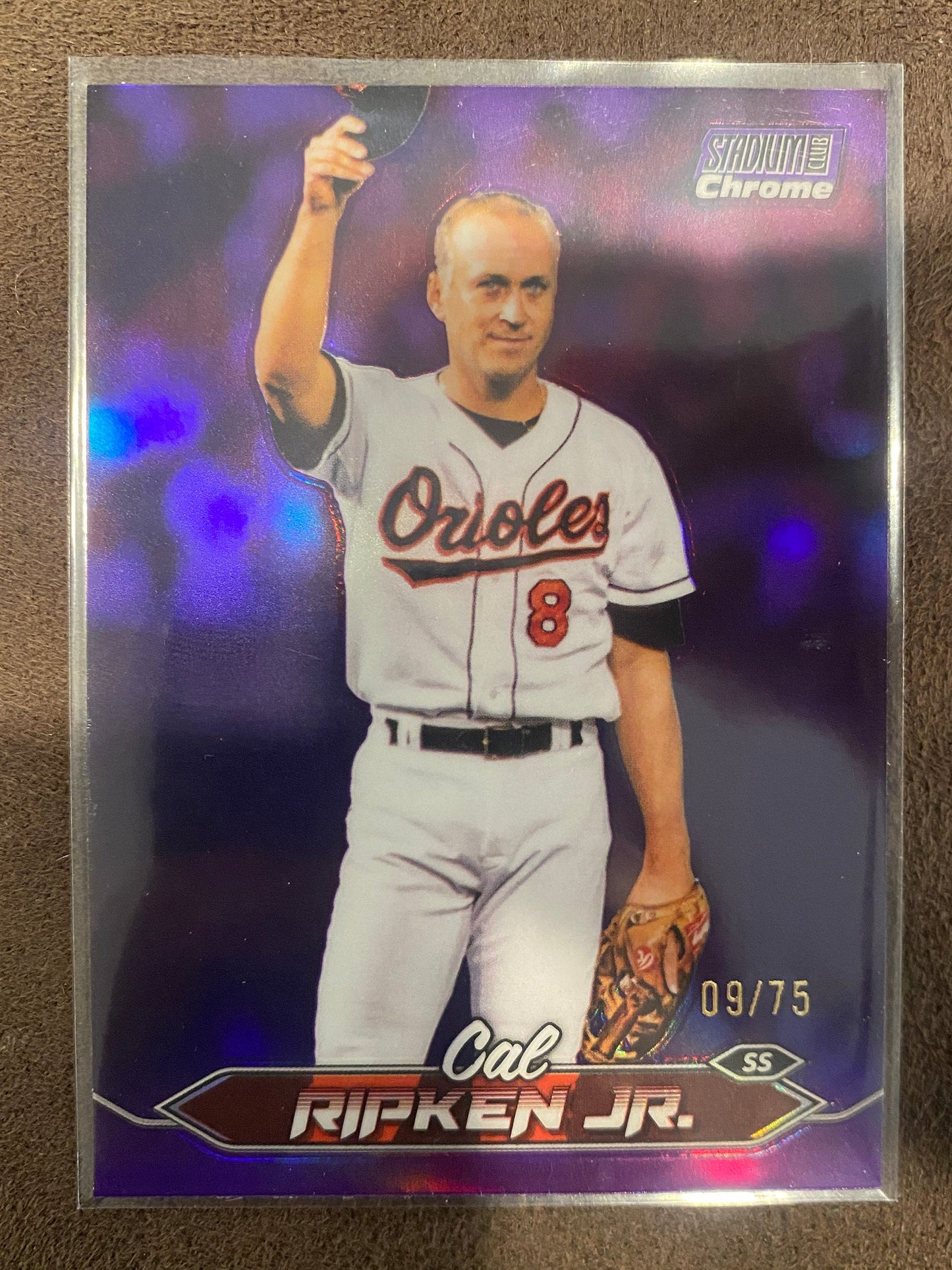 Cal Ripken Jr. - 2024 Topps Stadium Club - Purple Chrome Refractor /75 - Orioles