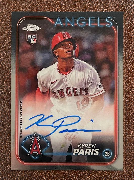 Kyren Paris - 2024 Topps Chrome - Rookie AUTO - Angels