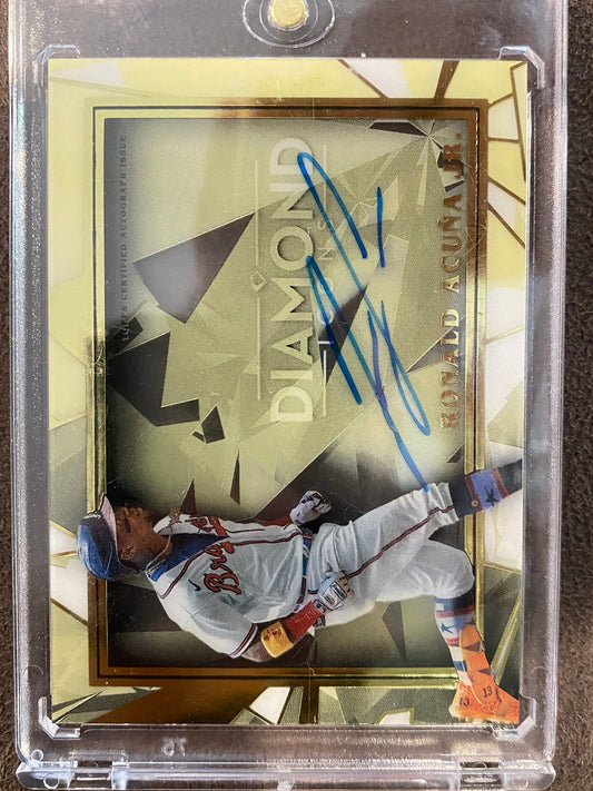 Ronald Acuna Jr. - 2022 Topps Diamond Icons - BLACK AUTO /10 - Braves