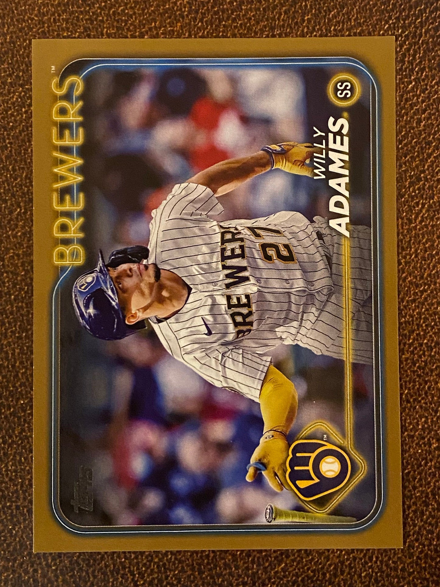 Willy Adames - 2024 Topps Series 1 - Gold /2024 - Brewers