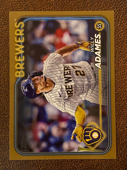 Willy Adames - 2024 Topps Series 1 - Gold /2024 - Brewers