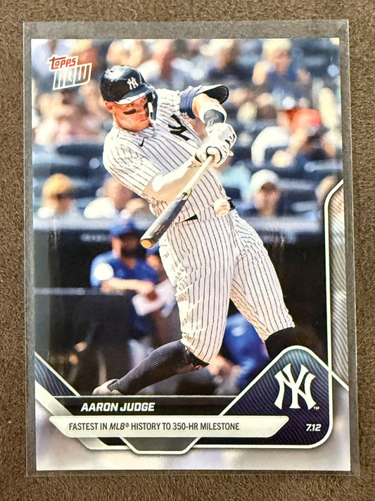 Aaron Judge - 2025 Topps Now - Card 416 (PR: 16,838) - Yankees