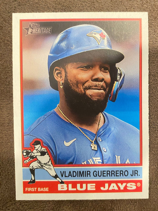 Vladimir Guerrero Jr. - 2025 Topps Heritage - Cartoon Variation - Blue Jays