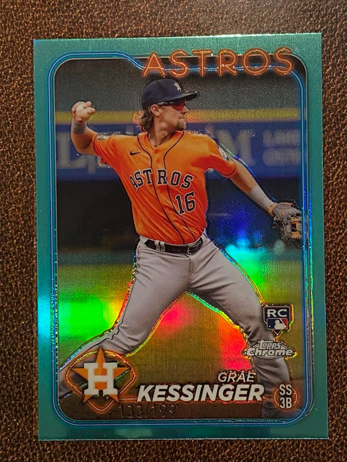 Grae Kessinger - 2024 Topps Chrome - Aqua Refractor /199 - Astros