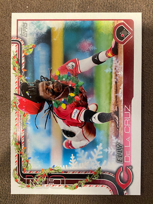 Elly De La Cruz - 2025 Topps Holiday - Short Print - Reds