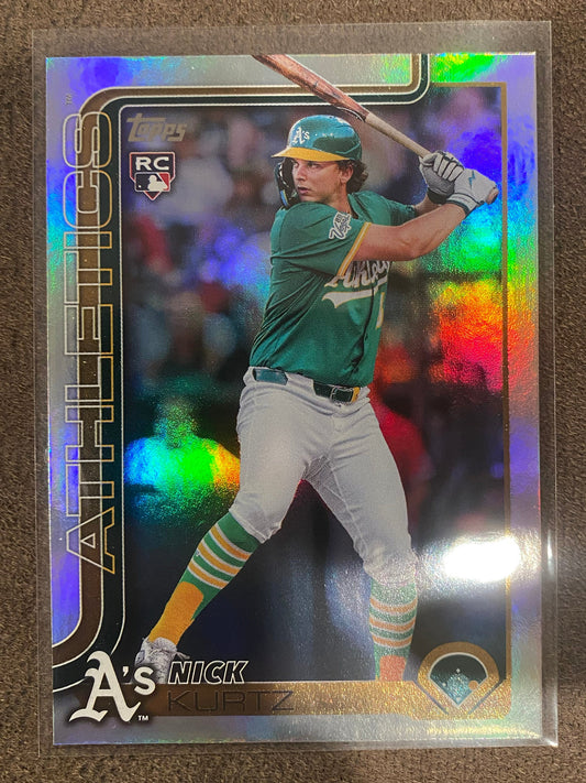 Nick Kurtz - 2025 Topps Update - Rookie Rainbow Foil - Athletics