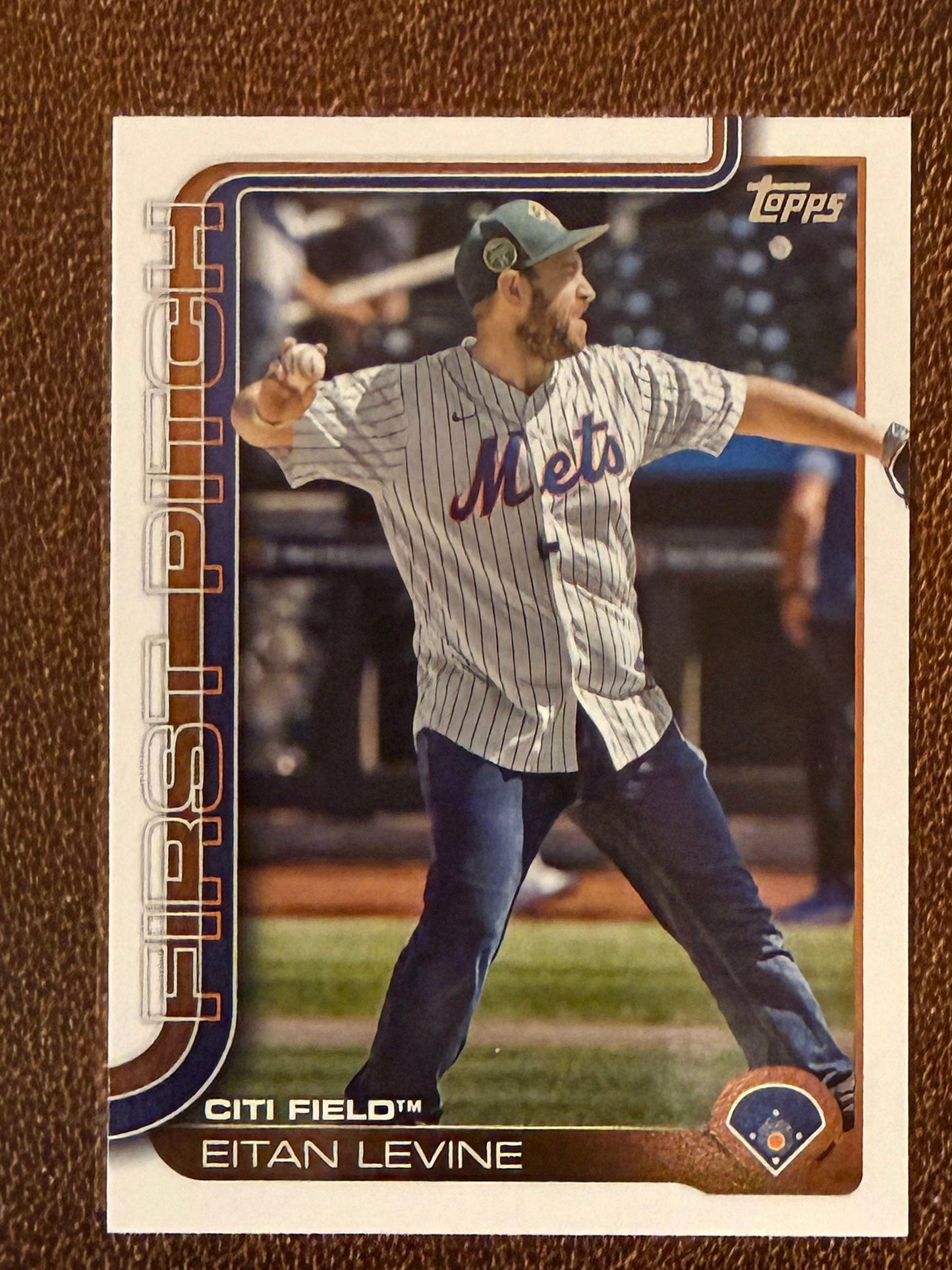 Eitan Levine - 2025 Topps Update - First Pitch Insert - Mets