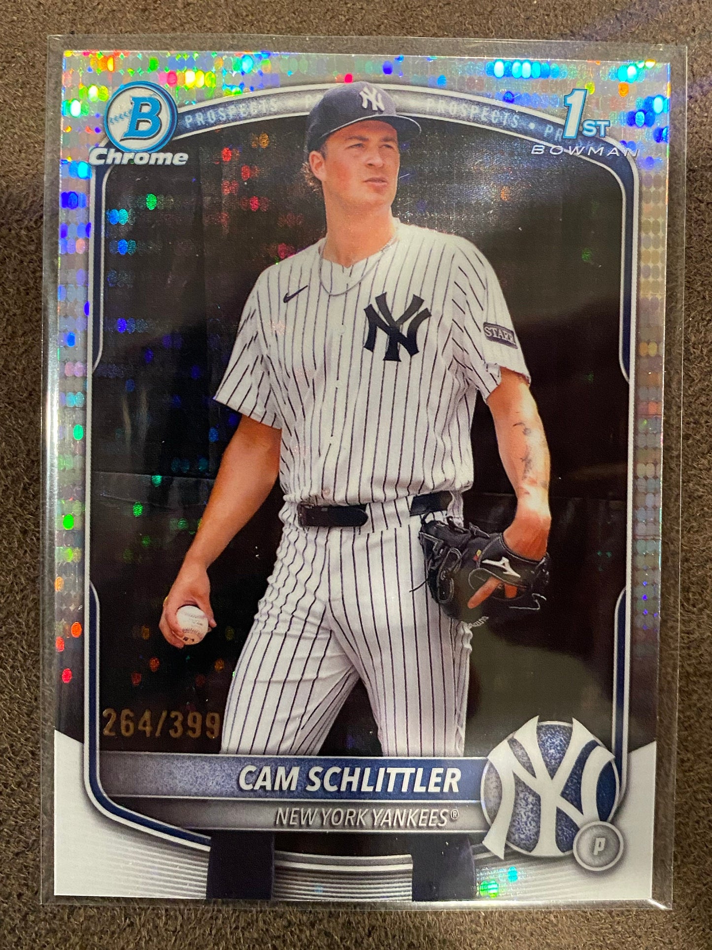 Cam Schlittler - 2025 Bowman Chrome - Pulsar /399 - Yankees