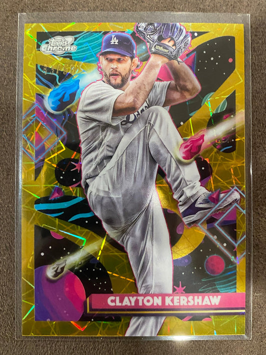 Clayton Kershaw - 2025 Topps Chrome Cosmic - GOLD /50 - Dodgers