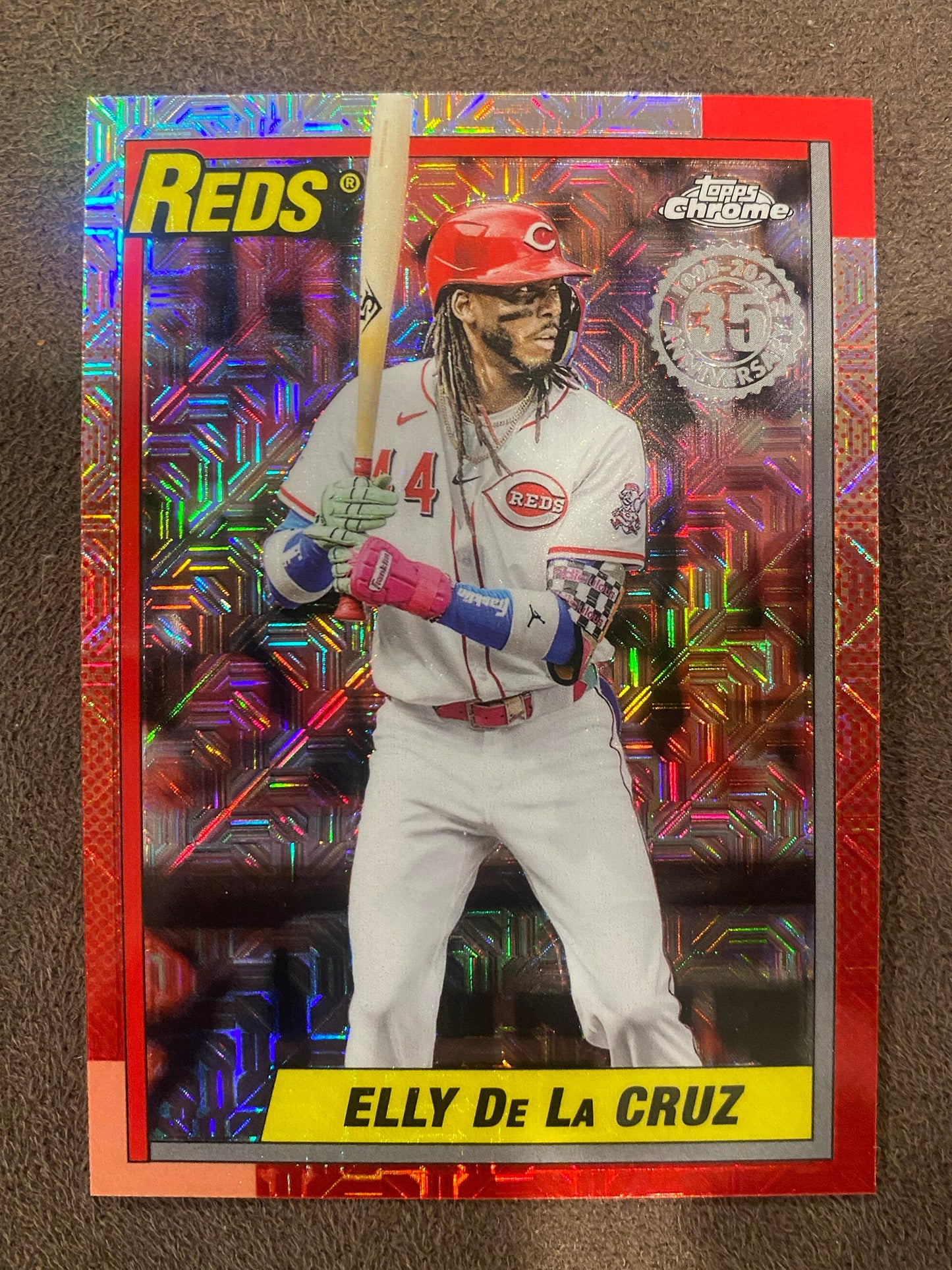 Elly De La Cruz - 2025 Topps Update - 1990 Mojo Refractor - Reds
