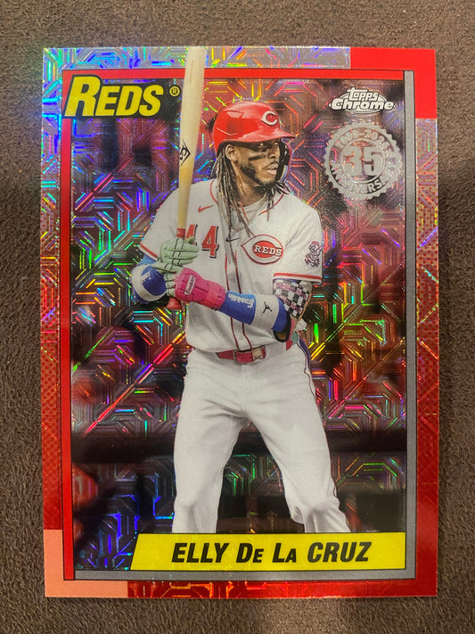 Elly De La Cruz - 2025 Topps Update - 1990 Mojo Refractor - Reds
