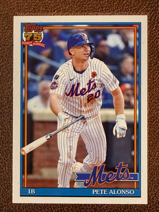 Pete Alonso - 2026 Topps Series 1 - 1991 Insert - Mets