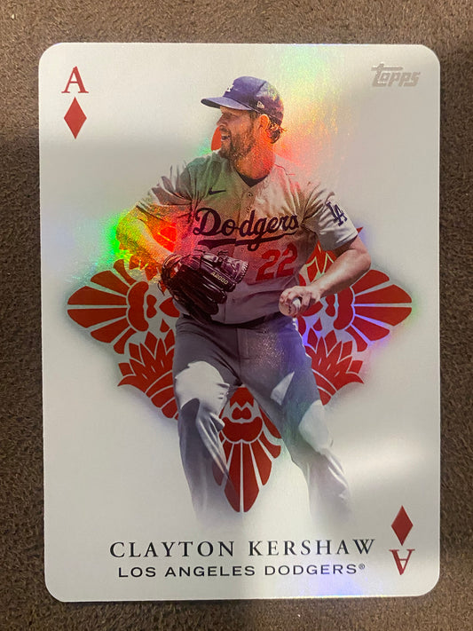 Clayton Kershaw - 2023 Topps Series 1 - All Aces Insert - Dodgers