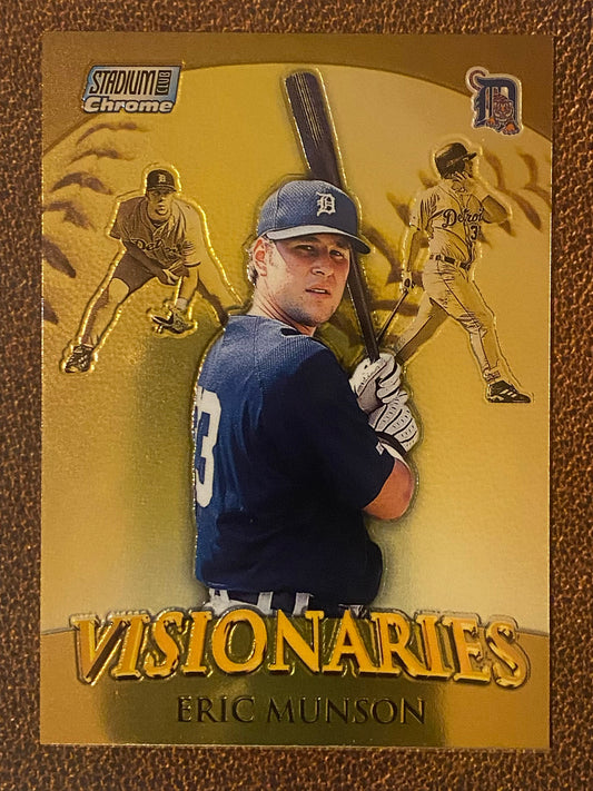 Eric Munson - 2000 Stadium Club Chrome - Visionaires - Tigers