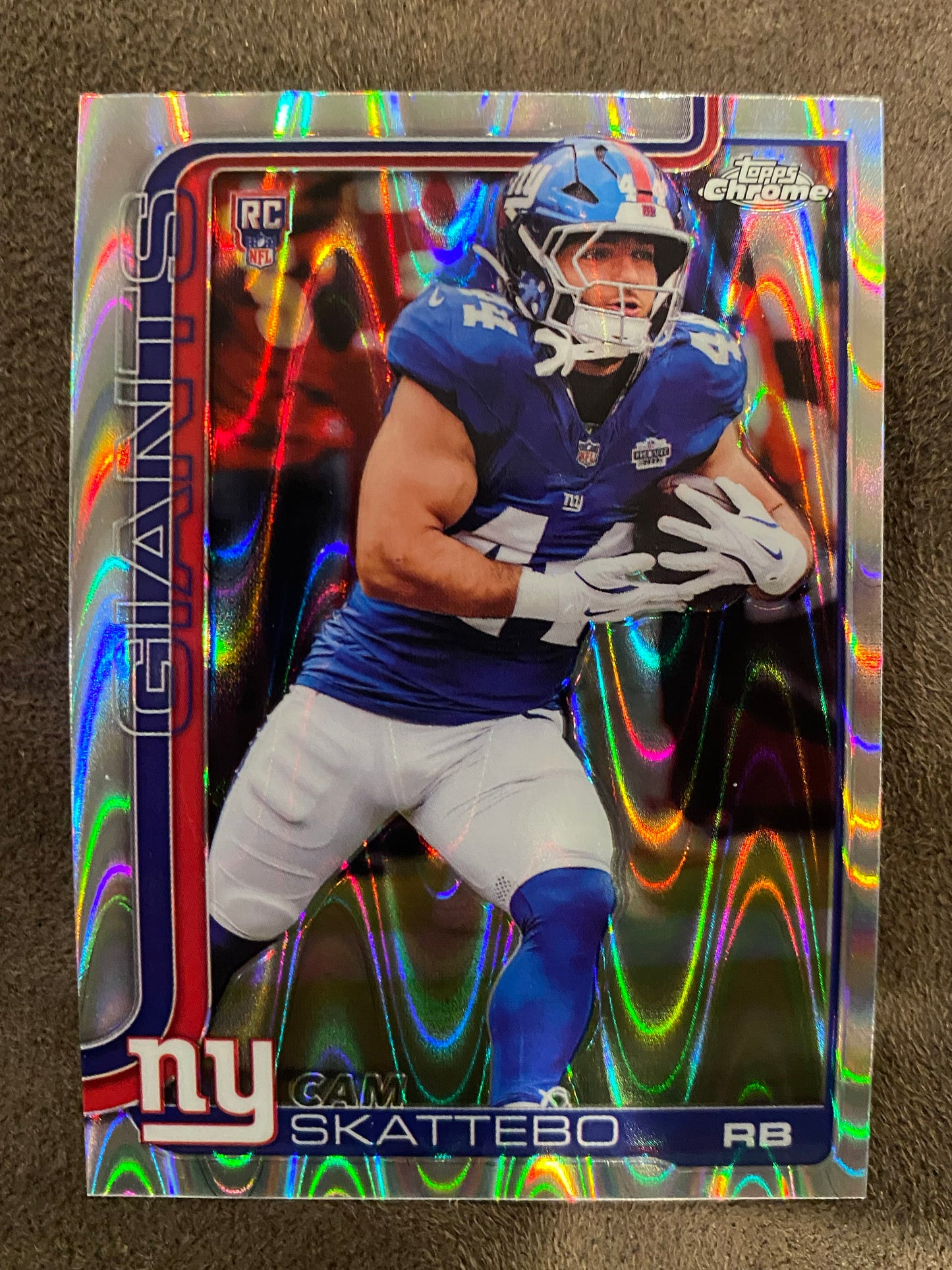 Cam Skattebo - 2025 Topps Chrome - Rookie Raywave - Giants