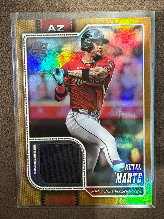 Ketel Marte - 2026 Topps Series 2 - GOLD Real One Relic /50 - Diamondbacks