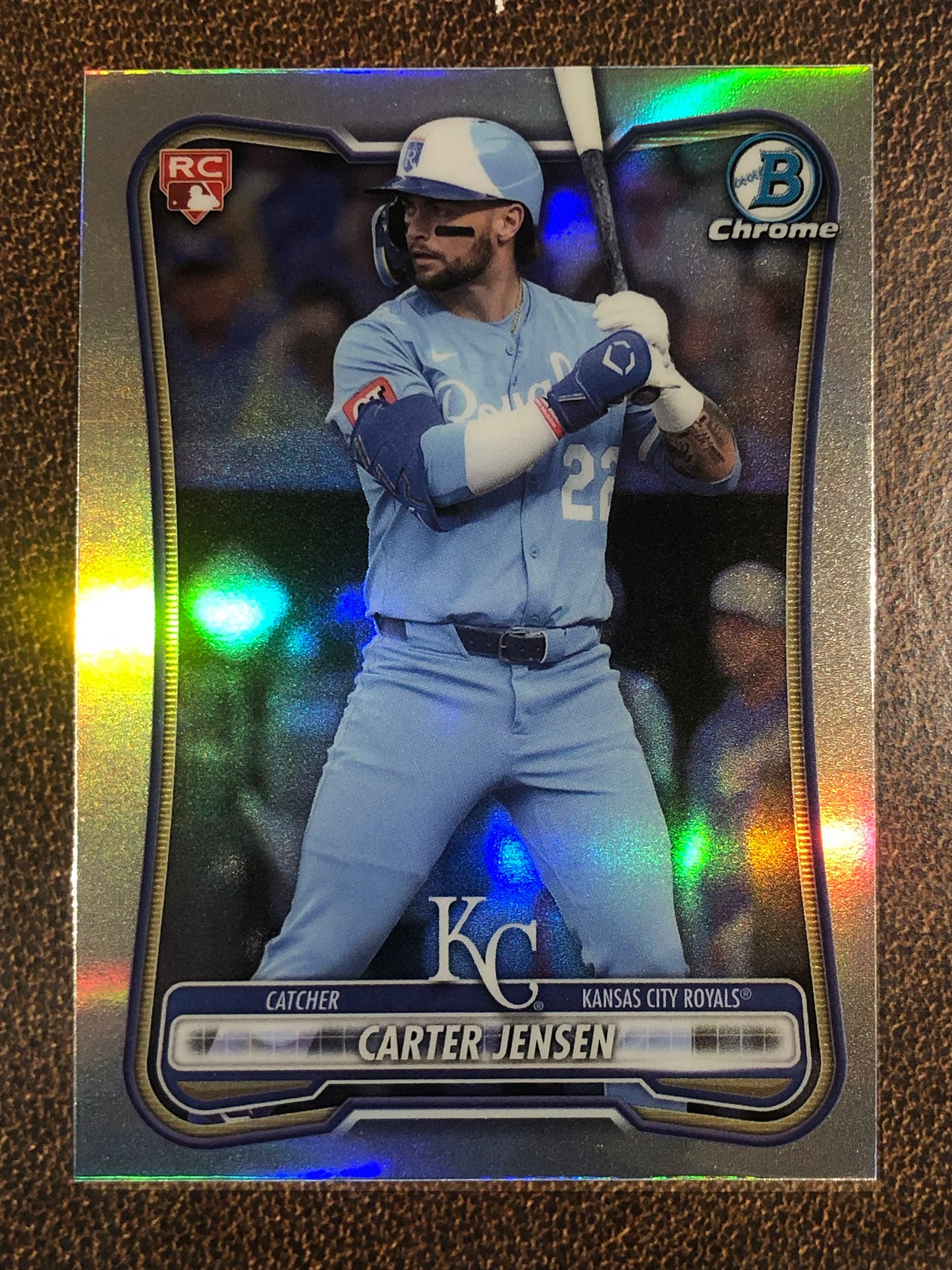 Carter Jensen - 2026 Bowman - Red Rookie Refractor - Royals