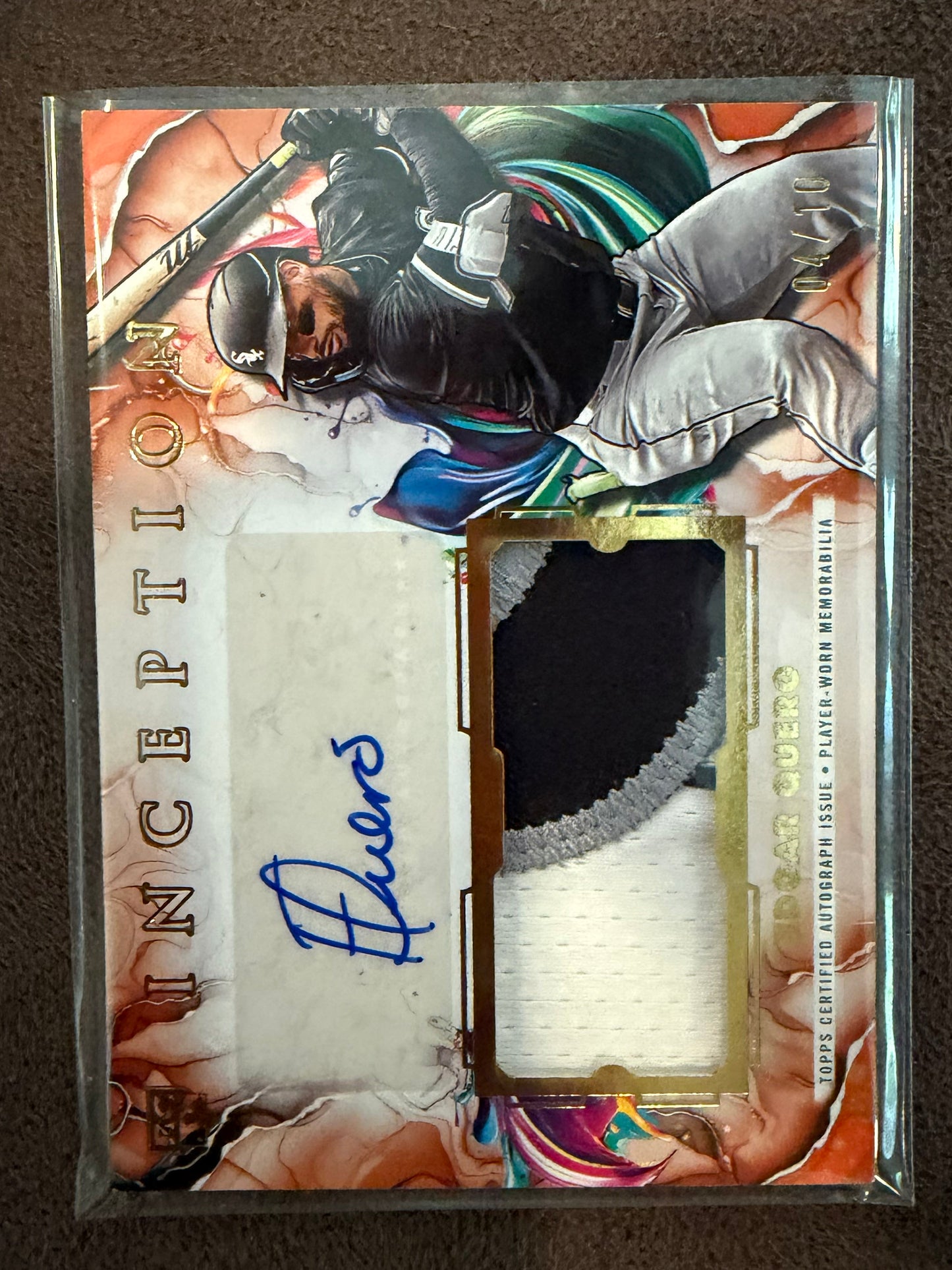 Edgar Quero - 2025 Topps Inception - Rookie Patch Auto /10 - White Sox