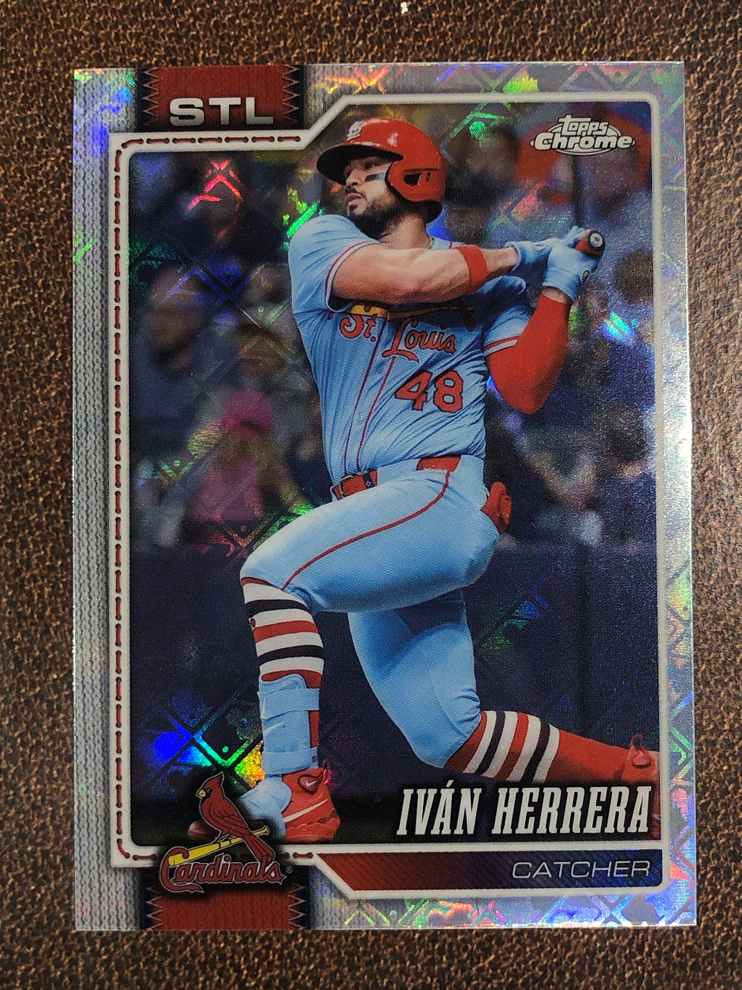Ivan Herrera - 2026 Topps Chrome Logofractor - Base Logofractor - Cardinals