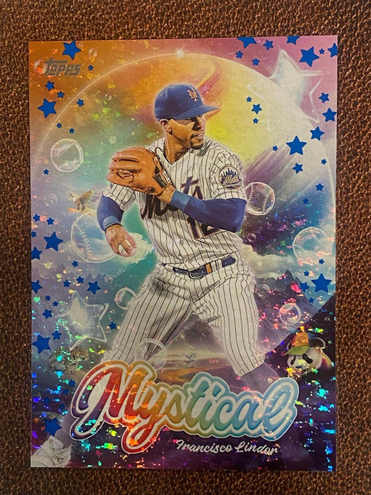 Franciso Lindor - 2024 Topps Update - Mystical BLUE - Mets