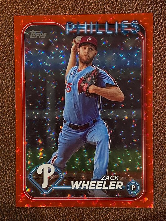 Zack Wheeler - 2024 Topps Series 1 - Red /199 - Phillies
