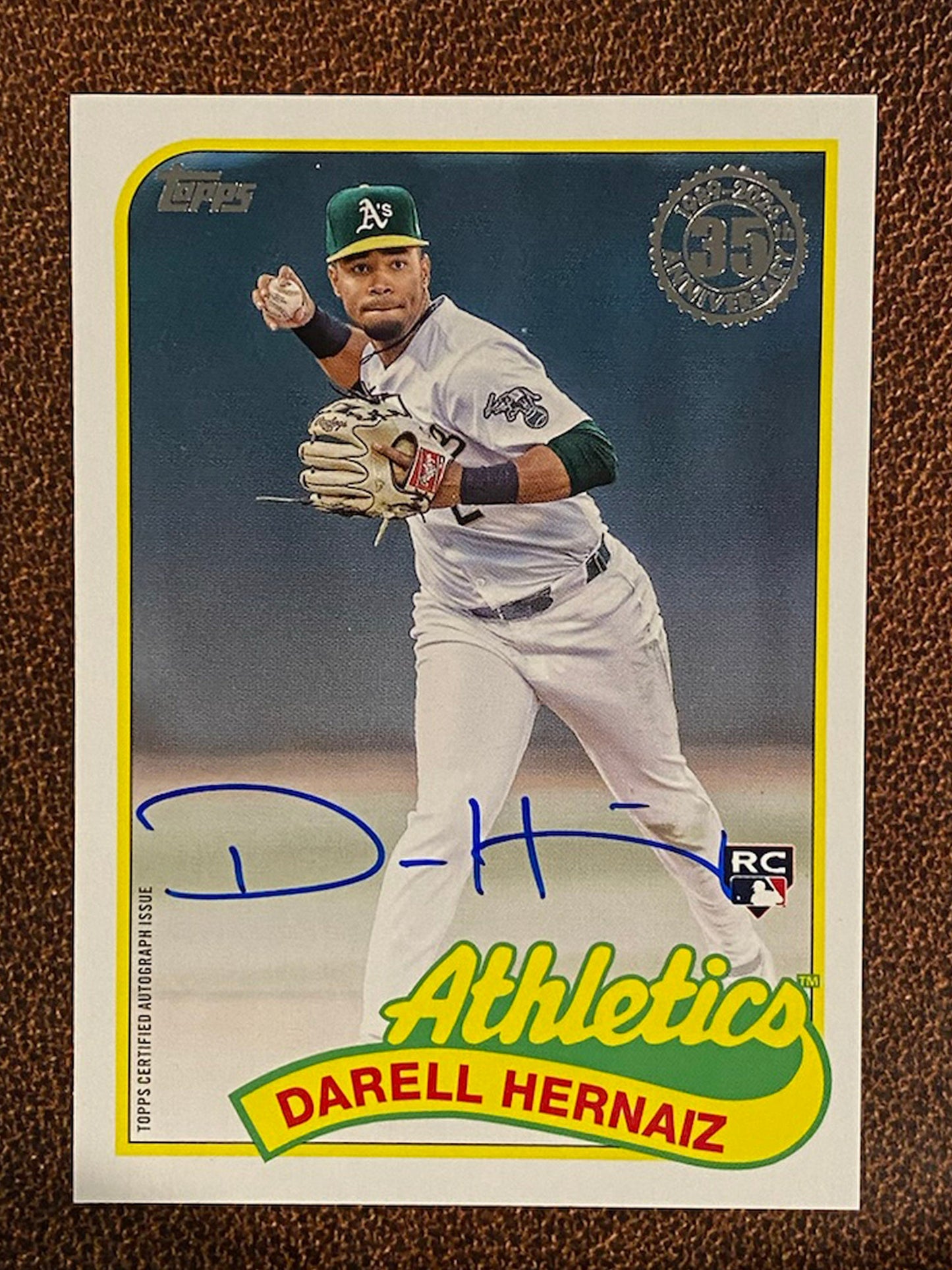 Darell Hernaiz - 2024 Topps Update - 1989 Auto - Athletics