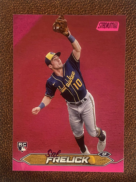 Sal Frelick - 2024 Topps Stadium Club - Pink Foil - Brewers