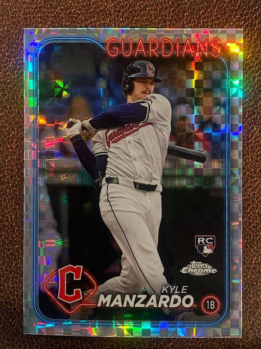 Kyle Manzardo - 2024 Topps Chrome Update - XFractor - Guardians