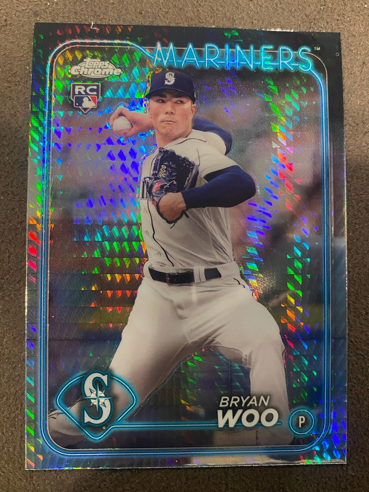 Bryan Woo - 2024 Topps Chrome - Prism Refractors - Mariners