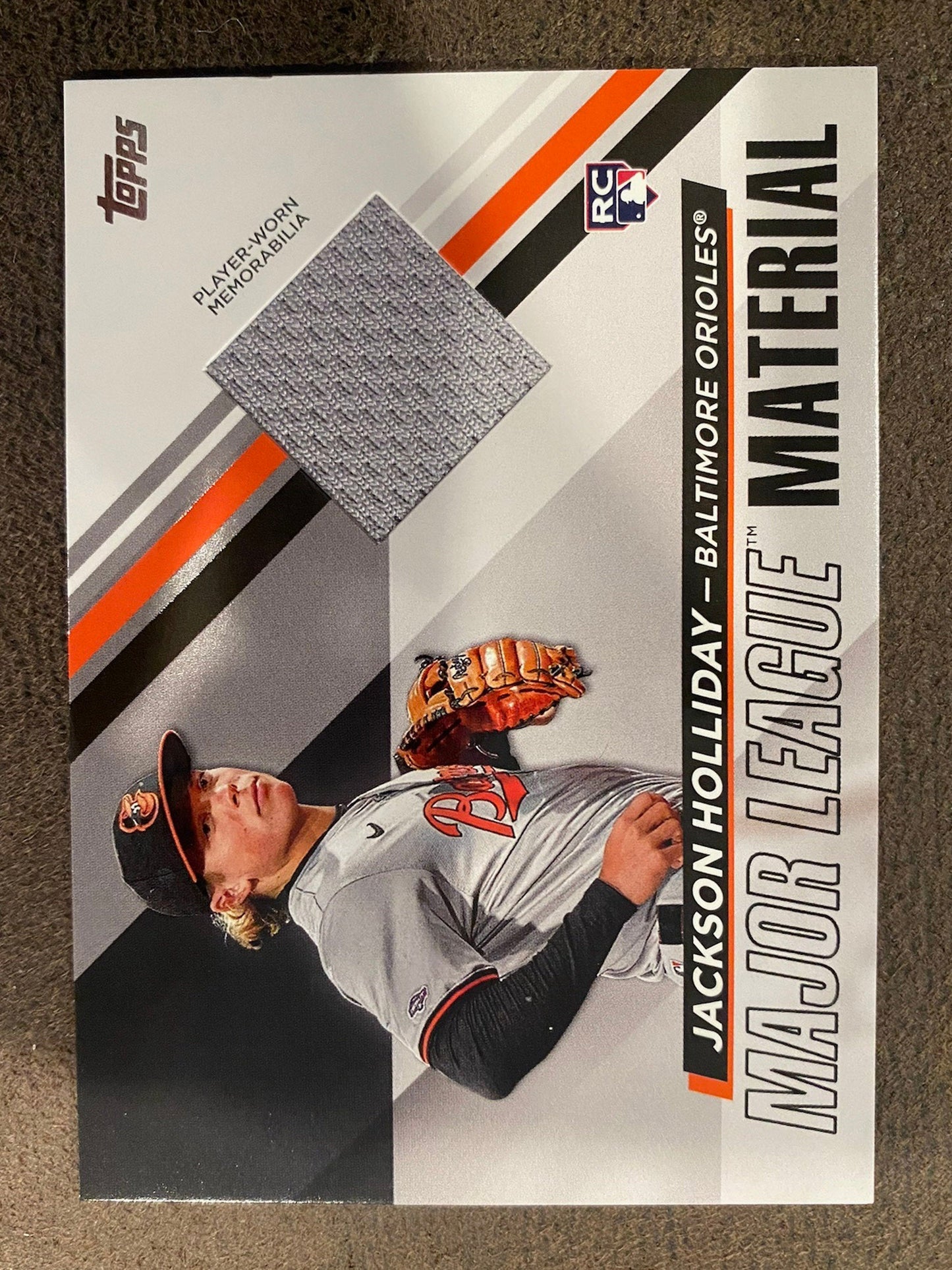 Jackson Holliday - 2024 Topps Update - Major Leage Material Relic Player Worn - Orioles