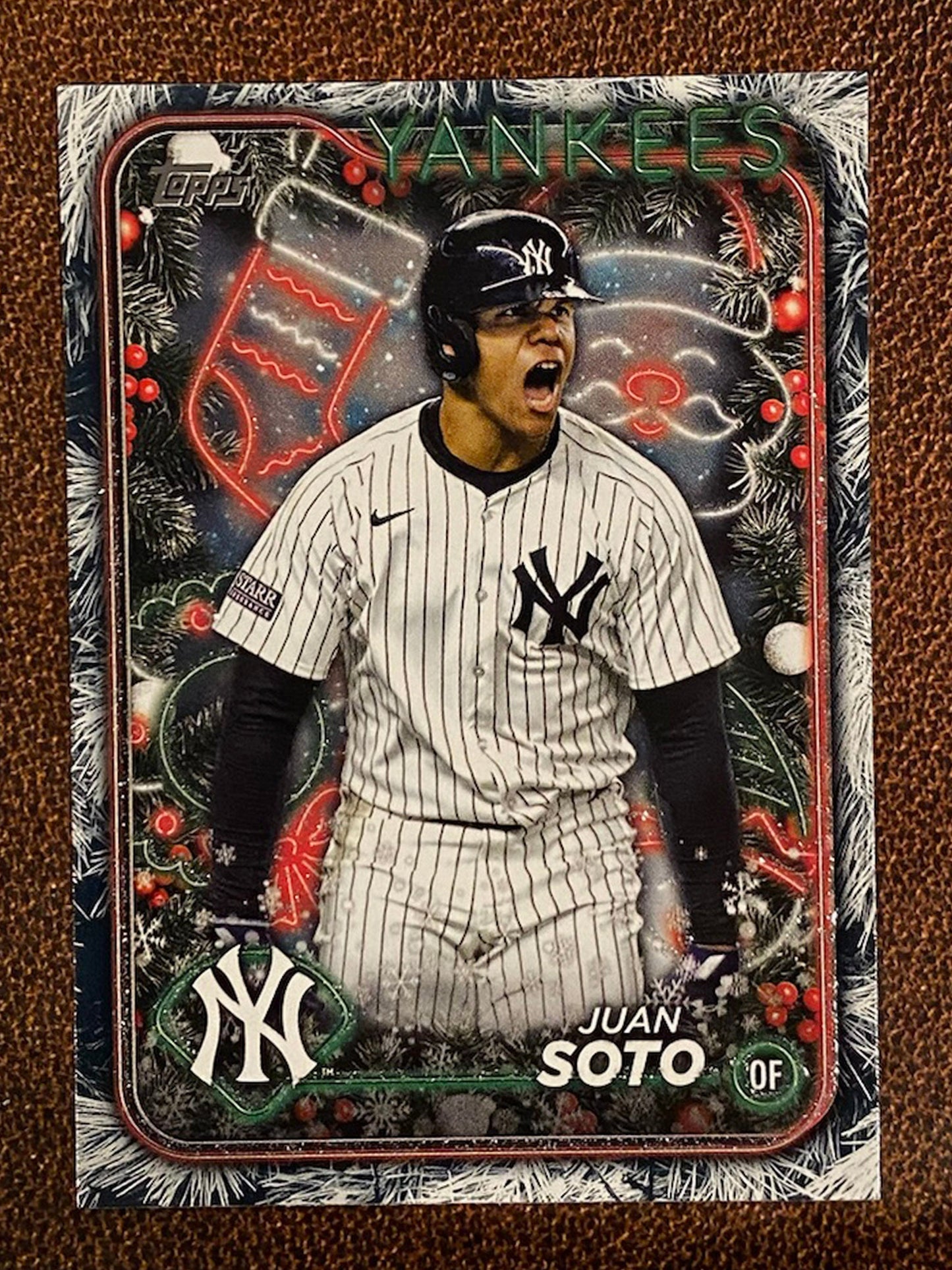 Juan Soto - 2024 Topps Holiday - Tree Parallel - Yankees