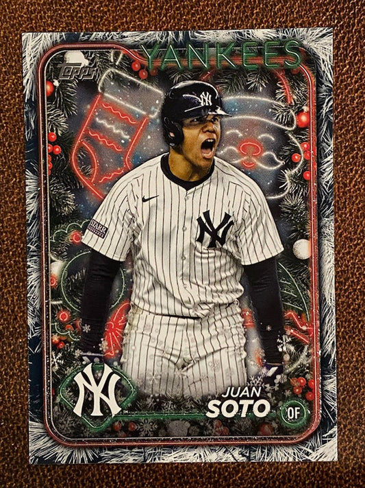 Juan Soto - 2024 Topps Holiday - Tree Parallel - Yankees