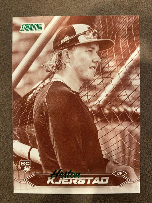 Heston Kjerstad - 2024 Topps Stadium Club - Sepia - Orioles
