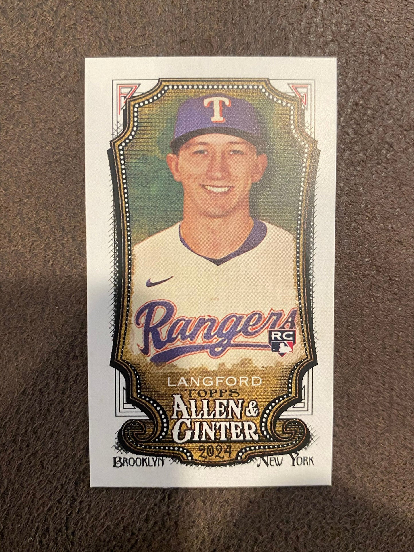 Wyatt Langford - 2024  Allen and Ginter - Mini - Rangers