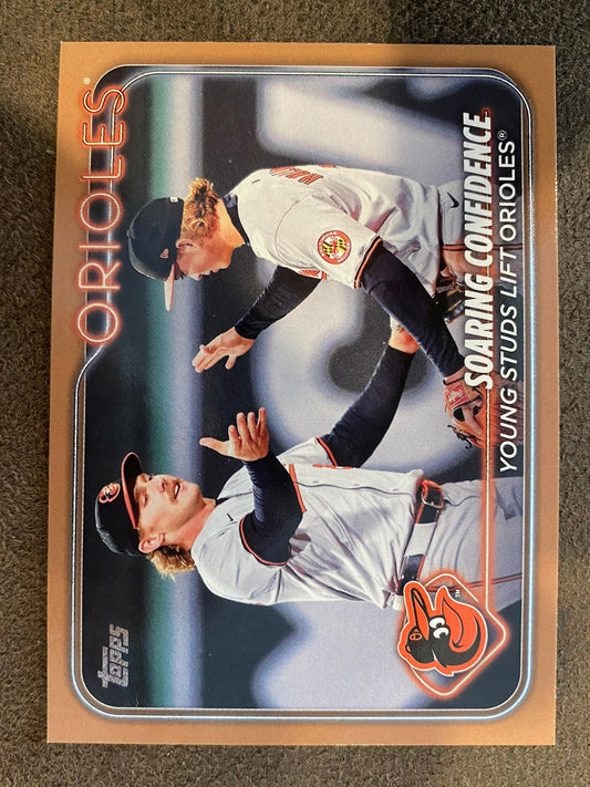 Jackson Holliday / Gunnar Henderson - 2024 Topps Update - GOLD /2024 - Orioles