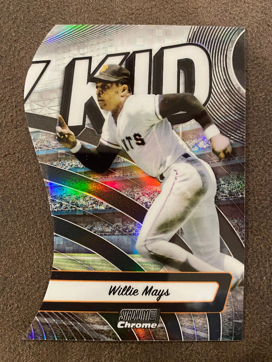 Willie Mays - 2024 Topps Stadium Club - Triumvirates Nickname (right) - Giants