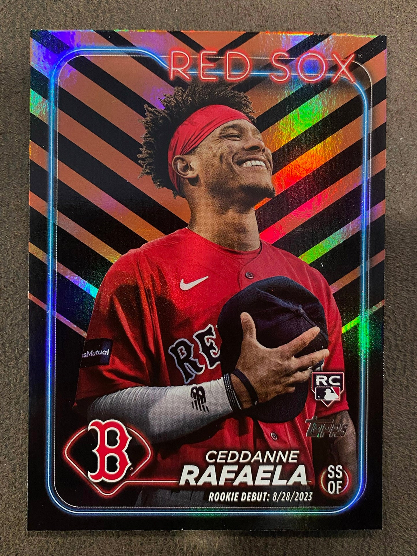 Ceddanne Rafaela - 2024 Topps Update - Holiday Parallel (Rookie Debut) - Red Sox