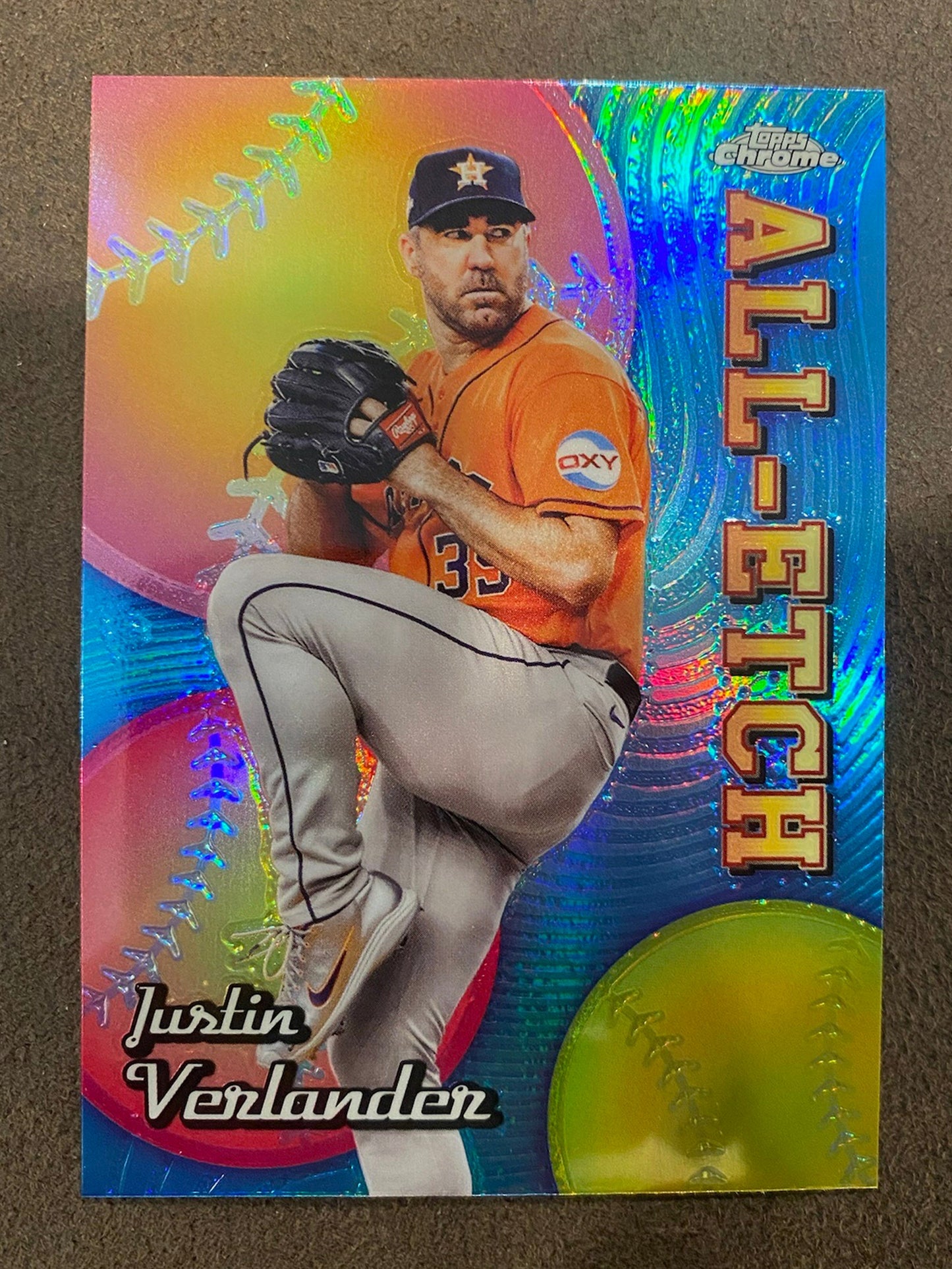 Justin Verlander - 2024 Topps Chrome - All Etch - Astros